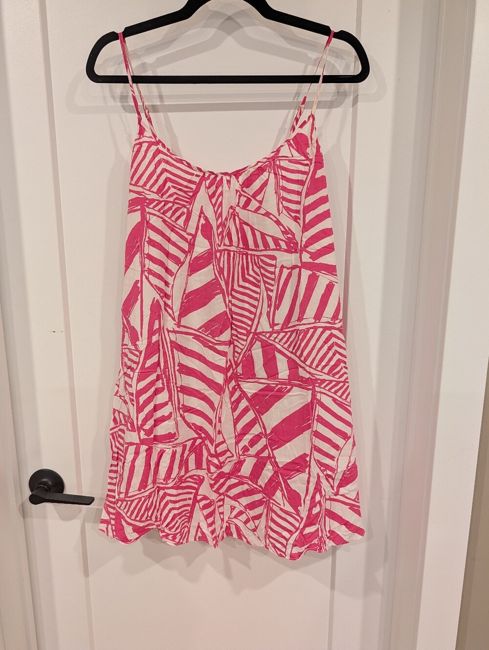 Lilly Pulitzer Daphne Dress M Red Right Return Pink Trapeze